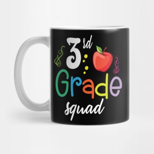 3rd Grade Squad Teacher Student Happy Back To School Day Mug